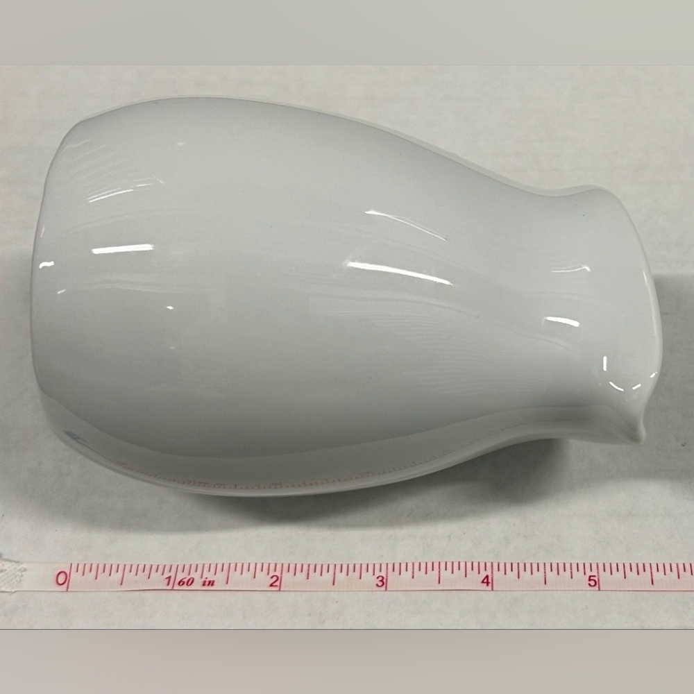 2 Fitz and Floyd Porcelain Creamer Syrup Pitcher White Everyday Juice 5.5” - Picture 9 of 10